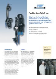 Ex-Heulruf-Telefone - bei FHF, Funke Huster Fernsig GmbH