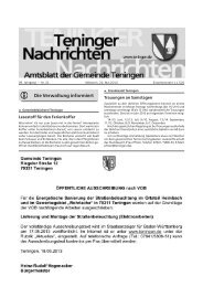 i Die Verwaltung informiert - Gemeinde Teningen