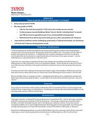 Full statement PDF 0.07MB - Tesco PLC