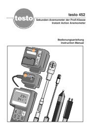 Bedienungsanlietung testo 452 (PDF, 1,3 MB)