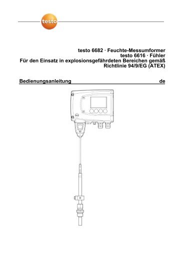 Bedienungsanleitung testo 6682, 6616 - Testo AG