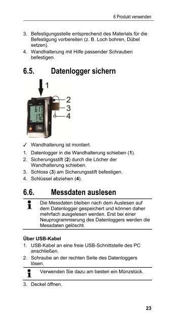 Bedienungsanleitung testo 175-T1