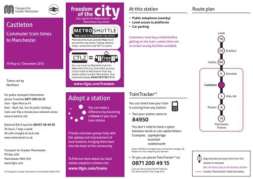 Adopt a station Castleton - Transport for Greater Manchester