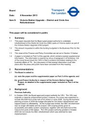 Victoria Station Upgrade – District and Circle line Refurbishment