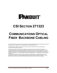 Communications Fiber Backbone Cabling - Panduit
