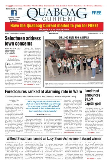 March 7, 2013 pdf edition - Quaboag Current