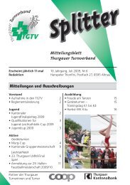 Mitteilungsblatt Thurgauer Turnverband