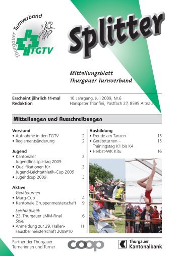 Mitteilungsblatt Thurgauer Turnverband