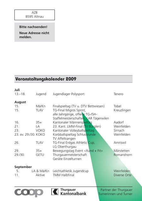 Mitteilungsblatt Thurgauer Turnverband