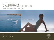 the Sofitel Quiberon Diététique brochure - Thalassa sea & spa