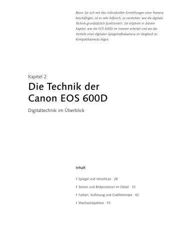 Canon EOS 600D. Das Kamerahandbuch