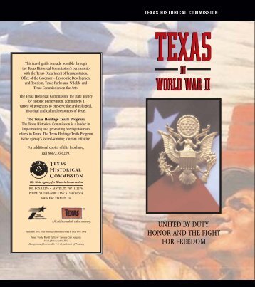 Texas in World War II Brochure - Texas Historical Commission