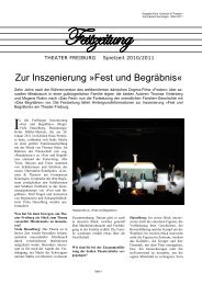 Mustervorlage Vereinszeitung Version 1.0 - Theater Freiburg