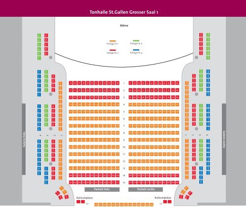 Tonhalle St.Gallen Grosser Saal 1 Tonhalle St ... - Theater St. Gallen