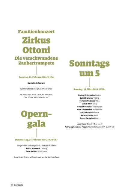 Konzert 2013/14 - Theater St. Gallen