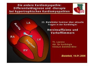 Die andere Kardiomyopathie: Differentialdiagnose und ... - theHeart.de