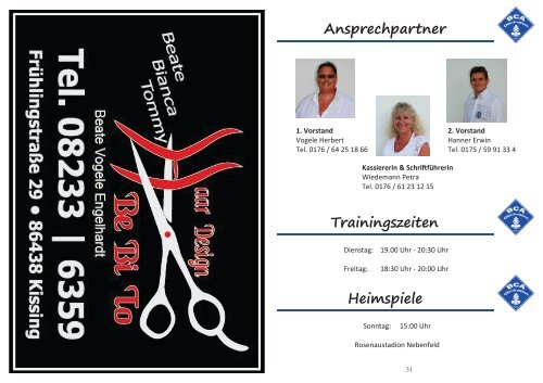 3. Heimspiel des BCA gegen KSV Trenk II