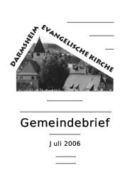 Ein Riese ist gefallen - Evangelische Kirchengemeinde Darmsheim