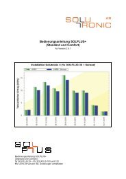 Bedienungsanleitung SOLPLUS+ (Standard und ... - Solutronic AG