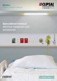 Medilec Product Overview Catalogue. Specialised medical ... - Clipsal