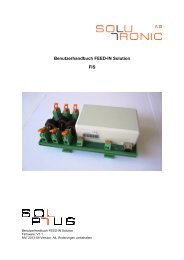 Benutzerhandbuch FEED-IN Solution FIS - Solutronic AG