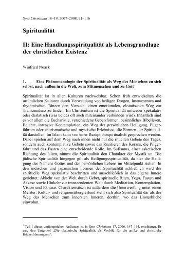 Winfried Noack: Spiritualität. Teil II - Theologische Hochschule ...