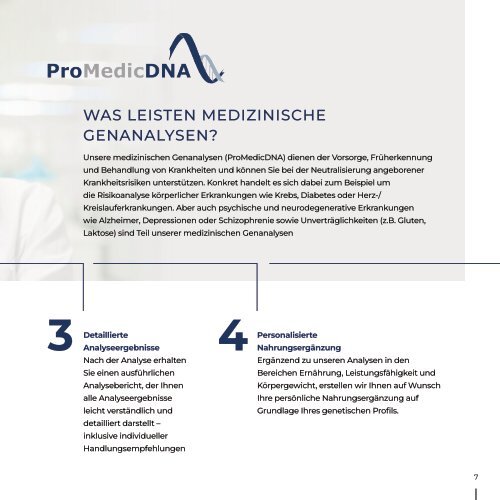 ProMedicDNA - Broschüre DE