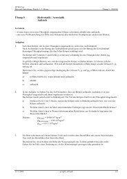 Übung 5 Hydrostatik / Aerostatik Auftrieb - Thomas Borer