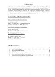 KVV SS 2013 - Institut für Mathematik - Universität Potsdam