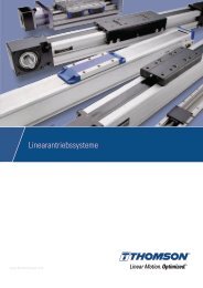 Thomson Katalog Linearantriebssysteme DE
