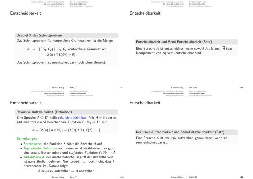 2x2 - Theoretische Informatik - Universität Duisburg-Essen