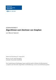 Algorithmen zum Zeichnen von Graphen - Theoretische Informatik