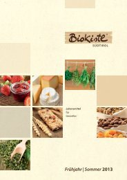 Produktkatalog Frühjahr/Sommer 2013 - Bio Kistl Südtirol