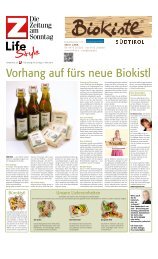 Biokistl Zett Lifestyle (Ausgabe 17.03.2013) - Bio Kistl Südtirol