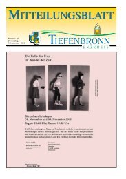 Mitteilungsblatt KW 45/2023 - Tiefenbronn