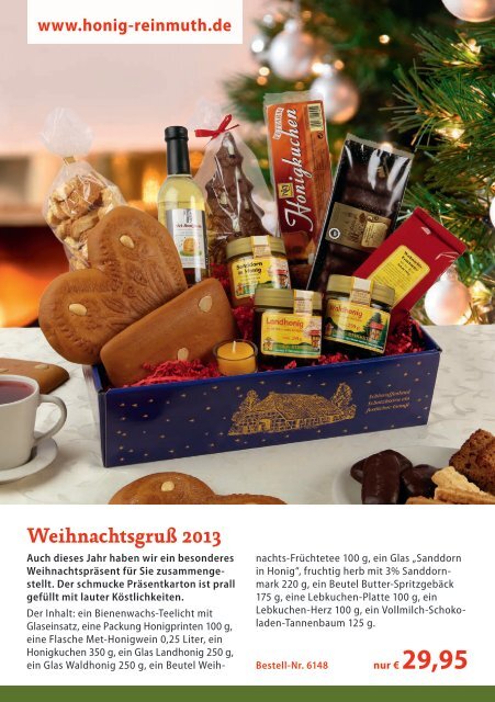 Weihnachts spezialitäten - Honig Reinmuth