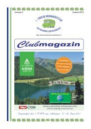 Clubmagazin 2.2013 - Tiroler Wohnmobilclub