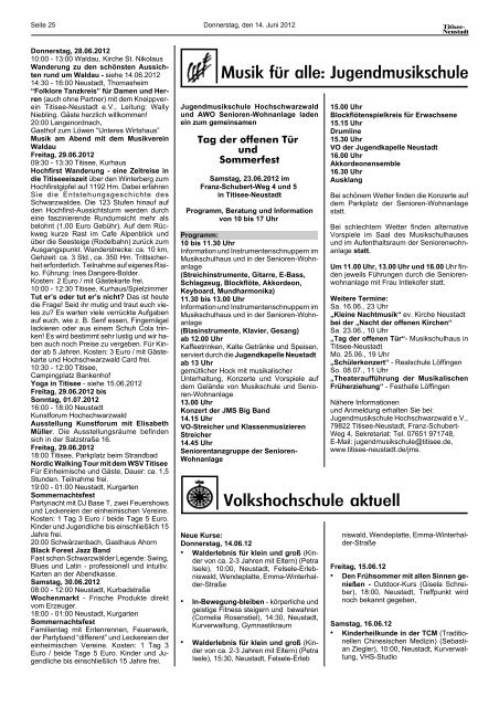 Amtsblatt Nr. 12 vom 14.06.2012 - Titisee-Neustadt