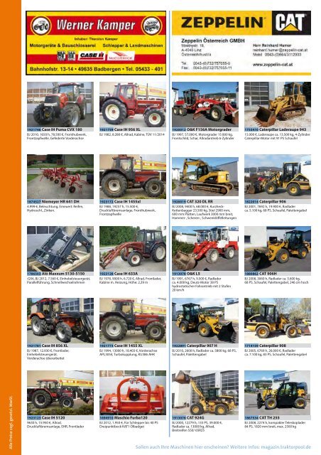 top aktuelle Gebrauchtmaschinen aus traktorpool ktorp G ... - Magazin