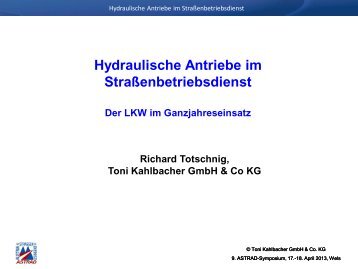 06) Hydraulische Antriebe im StraÃŸenbetriebsdienst