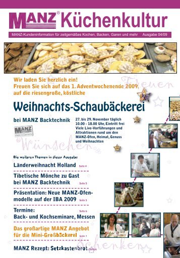 Weihnachts-Schaubäckerei - MANZ Backtechnik GmbH