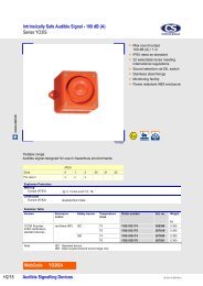 Audible Signalling Devices Intrinsically Safe Audible Signal - 100 dB ...
