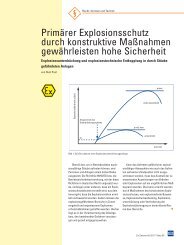 Primärer Explosionsschutz durch konstruktive Maßnahmen ...