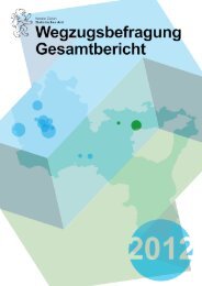 Wegzugsbefragung 2012: Gesamtbericht (PDF, 3 ... - Statistisches Amt