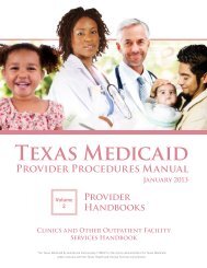 Clinics and Other Outpatient Facility Services Handbook - TMHP