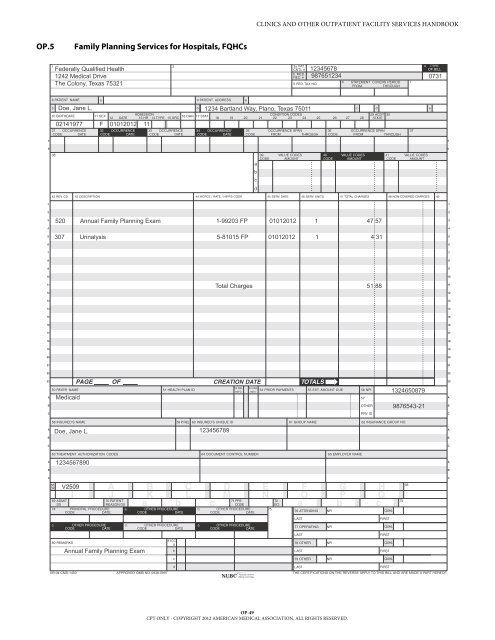 Clinics and Other Outpatient Facility Services Handbook - TMHP