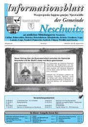 August 2013 - Gemeinde Neschwitz