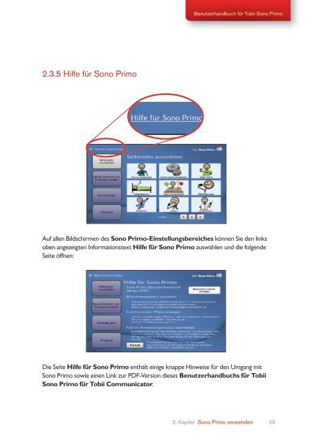 Sono Primo für Communicator - Benutzerhandbuch - Tobii