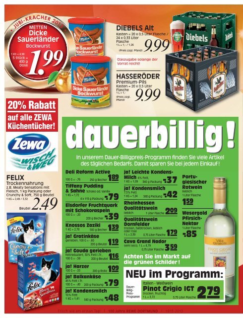 NUR MONTAG! - REWE Beckum