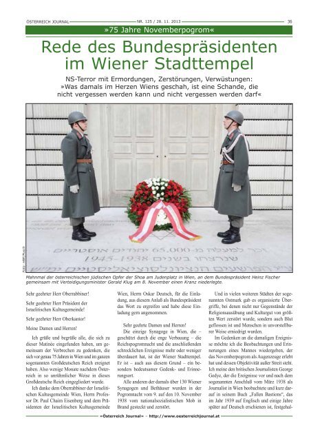 Novemberpogrom - Österreich Journal